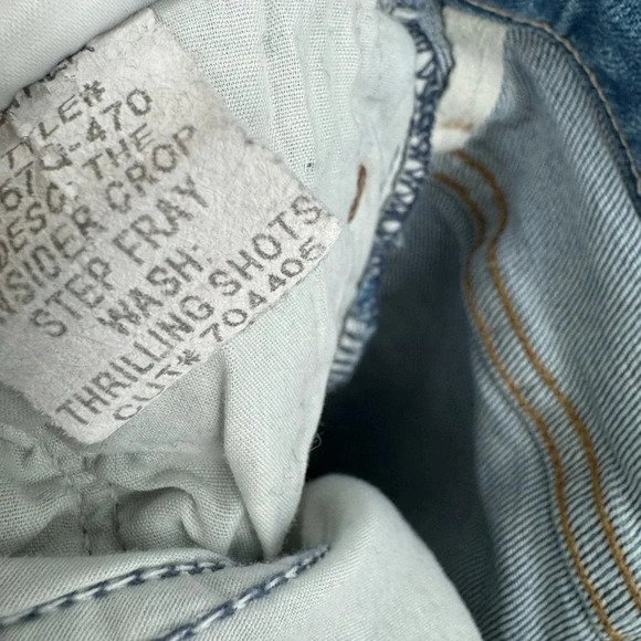 MOTHER The insider crop step fray thrilling shots jeans  size 27 B2329 - Picture 6 of 6